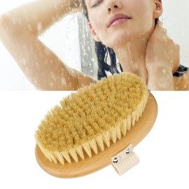 Body Brush, Exfoliating Body Skin Scrubber, Beech Wood Skin Brush with Massage Effect for Legs Foot, Skin Firming Removes Dead Skin, for Body, Back, Leg,Foot
