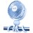 Gaiatop Mini Portable Stroller Fan, Battery Operated Small Clip on, Detachable 3 Speed Rechargeable, 360 Rotate Flexible Tripod Better Cooling for Car Seat Crib Treadmill Travel Blue