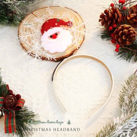 Catery Santa Headband Christmas Snowflake Headband Holiday Hair Accessories for Women