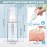 100 Pcs Foam Pump Bottle 1oz/30ml Mini Travel Plastic Empty Pump Lash Shampoo Clear Dispenser Portable Instant Soap Foaming Bottles for Hand Lotion Shampoo