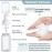 100 Pcs Foam Pump Bottle 1oz/30ml Mini Travel Plastic Empty Pump Lash Shampoo Clear Dispenser Portable Instant Soap Foaming Bottles for Hand Lotion Shampoo