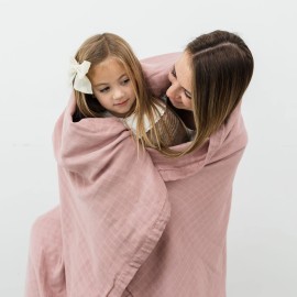 Natemia Muslin Baby Blanket - Organic Blankets for Girls & Boys, Unisex Swaddle Blanket, Multi-Use as Baby Towel, Stroller Cover, Swaddles for Newborns, 72 x 60