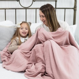 Natemia Muslin Baby Blanket - Organic Blankets for Girls & Boys, Unisex Swaddle Blanket, Multi-Use as Baby Towel, Stroller Cover, Swaddles for Newborns, 72 x 60