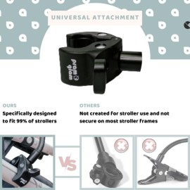 Pramglam Original Stroller Mirror- See Baby\'s Face on Walks. Rear View Mirror for Prams and Strollers. Easy Connection. Universal Stroller Accessory for Safety and Connection.