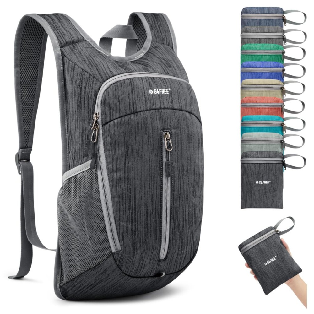 G4Free 10L Hiking Backpack Small Travel Hiking Daypack Lightweight Packable Backpack Casual Foldable Shoulder Bag