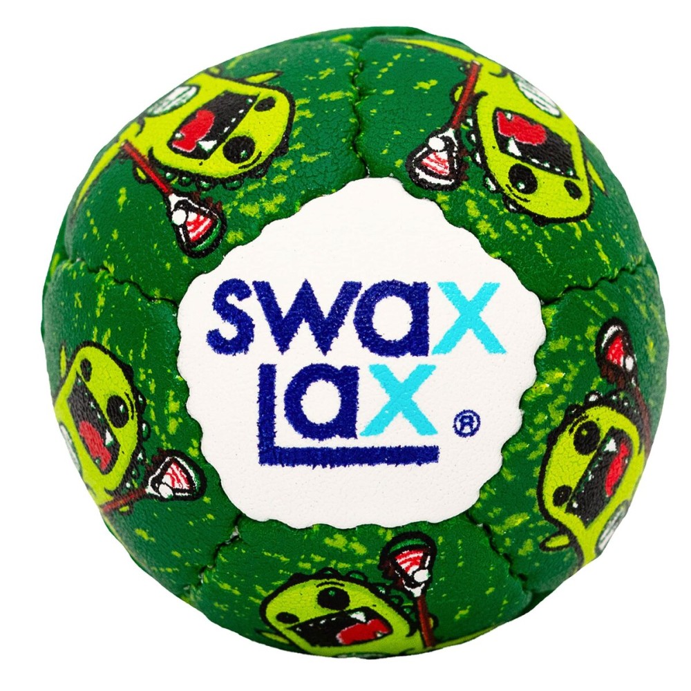 SWAX LAX Lacrosse Training Ball - Indoor Outdoor Practice Less Bounce & Rebounds (1 Rawr)