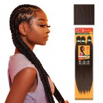 Sensationnel X-pression prestretched braiding hair - 3x braid 58 inch all kanekalon flame retardant synthetic braid for box braids and twists (5 pack, 4 MEDBROWN)