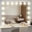 Gvnkvn 22.8 x 18.2 Vanity Makeup Mirror with Lights, 10X Magnification,Large Hollywood Lighted Vanity Mirror with 15 Dimmable LED Bulbs, USB Charger Port, Tabletop or Wall-Mounted White