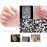 Nail Art Rhinestones K9 Glass Crystal Iridescent AB Clear Flatback Diamonds for Round &Square Gems Stones Constitute in 6 Mixed Sizes Jewels Set for Nail Design DIY Multiple 2920PCS + Pen Tweezers