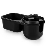 Accmor Stroller Cup Holder with Tray, Universal Cup Holder, Bike Bottle Holder, 360 Rotatable Large Caliber Drinks Holder for Stroller, Bike, Wheelchair, Walker