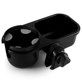 Accmor Stroller Cup Holder with Tray, Universal Cup Holder, Bike Bottle Holder, 360 Rotatable Large Caliber Drinks Holder for Stroller, Bike, Wheelchair, Walker