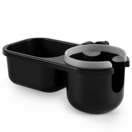 Accmor Stroller Cup Holder with Tray, Universal Cup Holder, Bike Bottle Holder, 360 Rotatable Large Caliber Drinks Holder for Stroller, Bike, Wheelchair, Walker