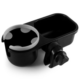 Accmor Stroller Cup Holder with Tray, Universal Cup Holder, Bike Bottle Holder, 360 Rotatable Large Caliber Drinks Holder for Stroller, Bike, Wheelchair, Walker