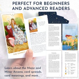 RYVE Awaken Tarot Cards with Guide Book - Modern Tarot Deck Inspired by The Rider Waite Tarot Deck - Tarot Cards for Beginners and Professionals, Beginner Tarot Decks with Guidebook, Tarot Cards Deck