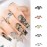 XEAOHESY 50pcs Alloy Snake Nail Charms for Nails Snake Shape Nail Charms Snake Nail Studs for Women Girls Nail Art Decorations0.67 * 0.28inch
