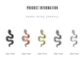 XEAOHESY 50pcs Alloy Snake Nail Charms for Nails Snake Shape Nail Charms Snake Nail Studs for Women Girls Nail Art Decorations0.67 * 0.28inch
