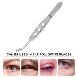 Meibomian Gland Massage eyelash extension tools curved tip eyelash tool eyelid tweezers professional tweezers Eyelid Massage Stainless steel clip physiotherapy