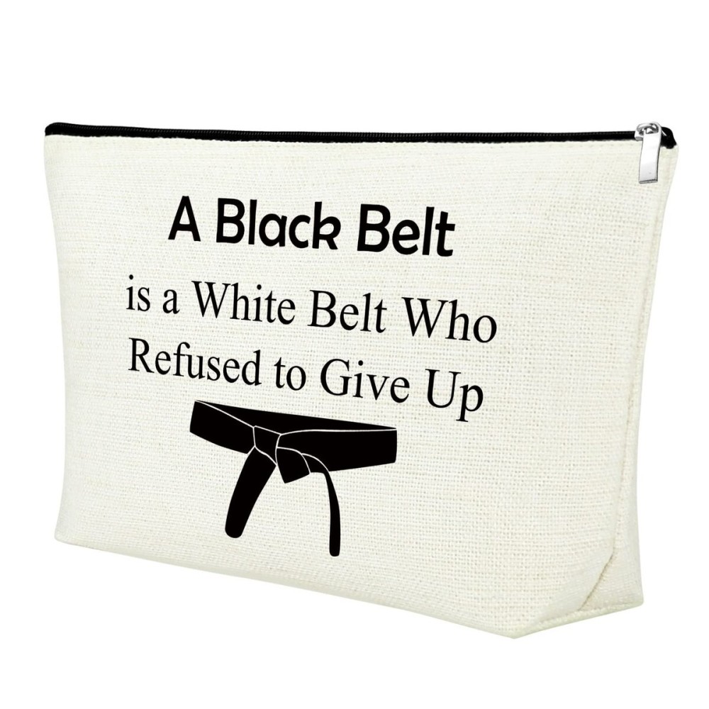 Martial Art Makeup Bag Karate Lover Gifts Judo Jitsu Gifts for Women Cosmetic Bagchristmas Birthday Present for Karate Travel Makeup Zipper Pouch