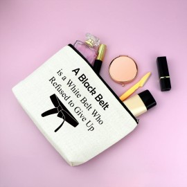 Martial Art Makeup Bag Karate Lover Gifts Judo Jitsu Gifts for Women Cosmetic Bagchristmas Birthday Present for Karate Travel Makeup Zipper Pouch