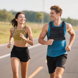 Tactical Chest Pack Running Bag: Outdoor Sports Lightweight Adjustable Vest - Hiking Workout Ski Jogging EDC Utility Bag with Phone Holder for Men Women Black