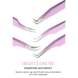 Fiber Tip Lash Tweezers For Eyelash Extension Tweezers Professional