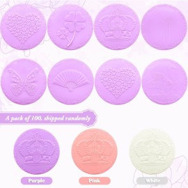 Bucherry 100 Pcs 2.76 Inch 24 Styles Random Pocket Mini Mirror Bulk Portable Round Glass Makeup Purse Small Compact Personal Pocket Mirrors for Women Travel Daily Use Mothers Day Gift