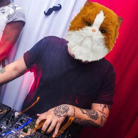 PartyHop Plush Cat Head Mask Cute Kitten Animal Latex Realistic Full Head Masks Fancy Dress for Halloween Carnival Costume Party