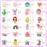 DEVIENG Clip On Earrings for Girls, No Pierced Design Hypoallergenic Kids Clips Earrings Sets Suitable for Ages 4-12 Little Girls Cute Small Stud Earring Jewelry Gifts(Clip On Earrings-24 Pairs)