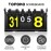 TOPOKO Scoreboard, Score Keeper, Score Flipper, Sport Scoreboard for Indoor & Outdoor Sports, Portable Scoreboard Flips up to 31