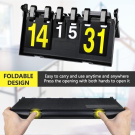 TOPOKO Scoreboard, Score Keeper, Score Flipper, Sport Scoreboard for Indoor & Outdoor Sports, Portable Scoreboard Flips up to 31