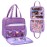 LoDrid Doll Tote Carrying Case Compatible with LOL Surprise Dolls All, Hanging Organizer Storage Bag with 6 Clear Window Pockets for Girls, Bag Only, Purple,(Patent Design)