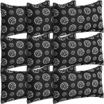 Eccliy 20 Pcs Volleyball Makeup Bags Bulk Sport Team Gifts Volleyball Cosmetic Bag Accessories for Women Toiletry Zipper Pouch Travel Canvas Gifts Stuff for Party Team Players Lover