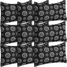 Eccliy 20 Pcs Volleyball Makeup Bags Bulk Sport Team Gifts Volleyball Cosmetic Bag Accessories for Women Toiletry Zipper Pouch Travel Canvas Gifts Stuff for Party Team Players Lover