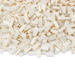 White 12 Tile 700 Parts and Pieces Flat MOC Bricks, Bulk Building Blocks for Smooth Surface Wall Floor, Toy Accessories Compatible with Major Brands