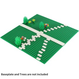 White 12 Tile 700 Parts and Pieces Flat MOC Bricks, Bulk Building Blocks for Smooth Surface Wall Floor, Toy Accessories Compatible with Major Brands