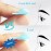 Lash Lift Rods, PERMANIA Mega L Curl Lash Shield for Eyelash Perm, 10 PCS Silicone Super Soft Natural Stickiness Lash Lift Pad Makeup Beauty Tool with Lower Eyelash CurlerBlue