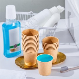 SIUQ 400 Pack 3 oz Kraft Paper Cups, Disposable Bathroom Cups, Mini Mouthwash Cups, Hot/Cold Beverage Drinking Cup for Gargle Espresso Juice Medicine (Brown) SIUQ 400 Pack 3 oz Kraft Paper Cups, Disposable Bathroom Cups, Mini Mouthwash Cups, Hot/Cold Beverage Drinking Cup for Gargle Espresso Juice Medicine (Brown)