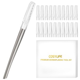 COSYLIFE Dermaplaning Tool for Face, 20 Blade Refills, Dermaplane Razor for Face, Hair Remover Blade for Eyebrows and Peach Fuzz, Facial Shaver for Women That Helps Exfoliate and Smooth The Skin COSYLIFE Dermaplaning Tool for Face, 20 Blade Refills, Dermaplane Razor for Face, Hair Remover Blade for Eyebrows and Peach Fuzz, Facial Shaver for Women That Helps Exfoliate and Smooth The Skin