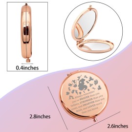 WSNANG Mermaid Makeup Mirror Princess Fans Gift You are Braver Stronger Smarter Than You Think Travel Compact Pocket Makeup Mirror (Always Mmaid Mirror-RG) WSNANG Mermaid Makeup Mirror Princess Fans Gift You are Braver Stronger Smarter Than You Think Travel Compact Pocket Makeup Mirror (Always Mmaid Mirror-RG)