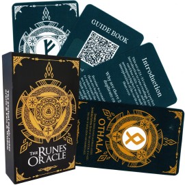 Han Yu Bowen Oracle Cards - Dual Color Runes Tarot Deck for Beginners with Meanings