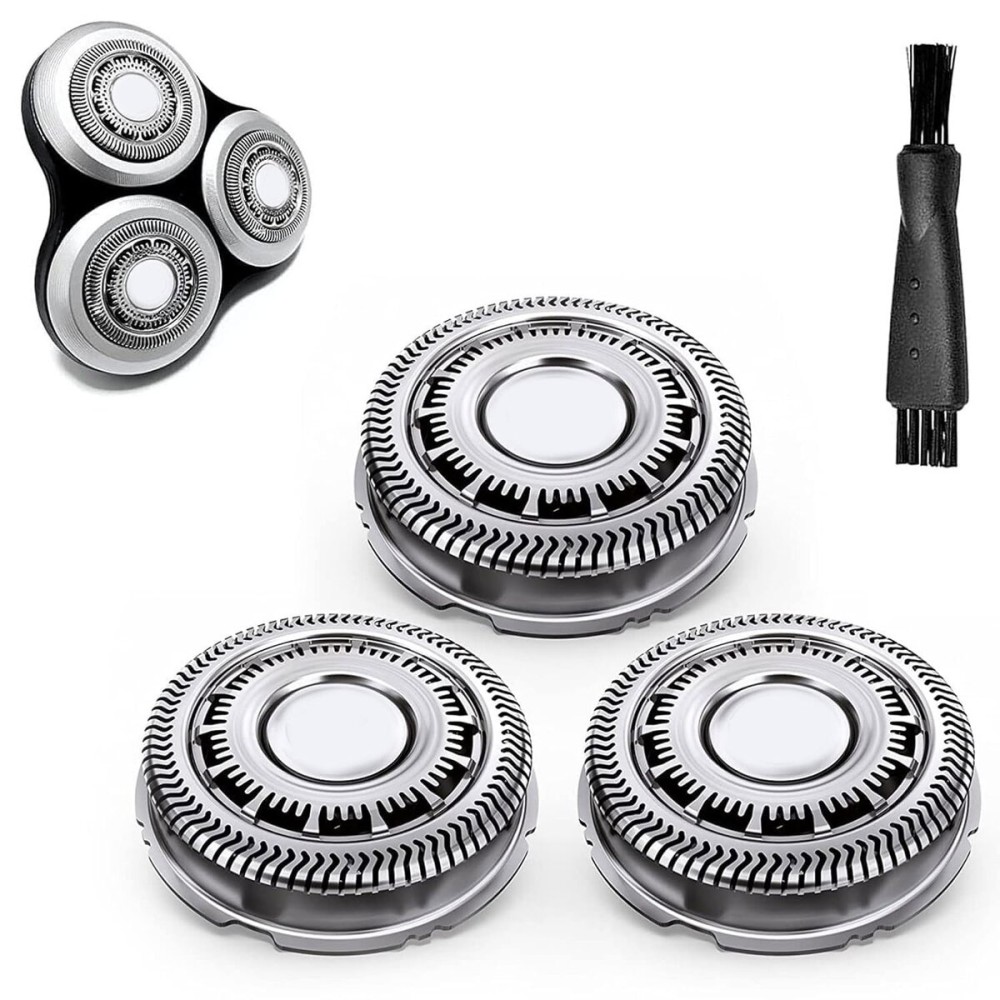Gleway SH90/72 Replacement Heads Compatible with Philips Electric Shavers Series 9000 8000 SH90/62 Shaving Replacement Heads Compatible with Norelco Electric Razor Blades, 3Pack with Brush Gleway SH90/72 Replacement Heads Compatible with Philips Electric Shavers Series 9000 8000 SH90/62 Shaving Replacement Heads Compatible with Norelco Electric Razor Blades, 3Pack with Brush