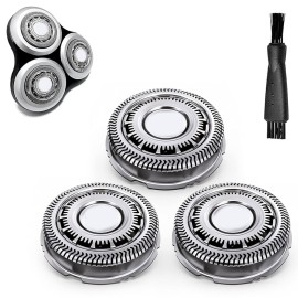 Gleway SH90/72 Replacement Heads Compatible with Philips Electric Shavers Series 9000 8000 SH90/62 Shaving Replacement Heads Compatible with Norelco Electric Razor Blades, 3Pack with Brush Gleway SH90/72 Replacement Heads Compatible with Philips Electric Shavers Series 9000 8000 SH90/62 Shaving Replacement Heads Compatible with Norelco Electric Razor Blades, 3Pack with Brush
