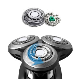 Gleway SH90/72 Replacement Heads Compatible with Philips Electric Shavers Series 9000 8000 SH90/62 Shaving Replacement Heads Compatible with Norelco Electric Razor Blades, 3Pack with Brush Gleway SH90/72 Replacement Heads Compatible with Philips Electric Shavers Series 9000 8000 SH90/62 Shaving Replacement Heads Compatible with Norelco Electric Razor Blades, 3Pack with Brush