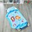 EVERYDAY KIDS Cute Preschooler and Toddler Cot Nap Mat for Home, Daycare, Preschool and Kindergarten; Easy to Roll Sleeping Mat with Elastic Straps, Pillow and Blanket