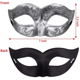 FEQO 48 Pieces Masquerade Masks Venetian Vintage Antique Masks Masquerade Eye Mask for Festival Canival Mardi Gras Party