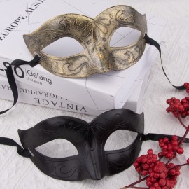 FEQO 48 Pieces Masquerade Masks Venetian Vintage Antique Masks Masquerade Eye Mask for Festival Canival Mardi Gras Party