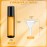 SEEWEY 96 Pcs Essential Oil Roller Bottles 10ml Empty Glass Roller Bottles with Stainless Steel Balls Protection Leakproof with 5 Funnel for Travel Perfume Lip Gloss(Amber)