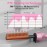 DAN Technology Hot Comb Electric for Wigs, Adjustable Temperature Hair Straightener, 500 High Heat, Dual Voltage, 60 min Shut Off, Ceramic and Tourmaline, Small, Pink
