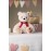 Steiff Jimmy Love Teddy Bear, Premium Plush Bear with Satin Red Bow & Embroidered Paw Pad, Adorable Thoughtful Gift for all Occasions