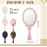 20 Pcs Vintage Handheld Mirrors, 9.8 l x 4.5 W Portable Hand Held Embossed Flower Retro Compact Mirror with Handle for Women Face Makeup Travel Mothers Day Gift(Multicolor)
